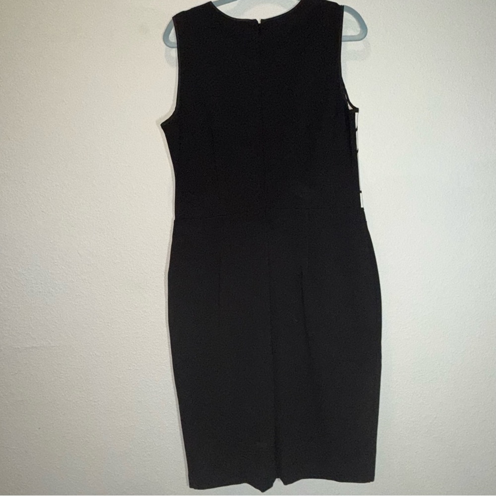 White House Black Market Cream/White Black Sheath Midi Dress 14 - Picture 3 of 12